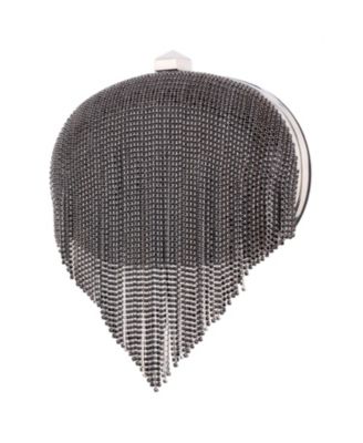 Crystal Chain Draped Minaudiere