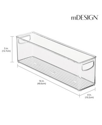 MDesign Plastic Stackable Kitchen Organizer Storage Bin