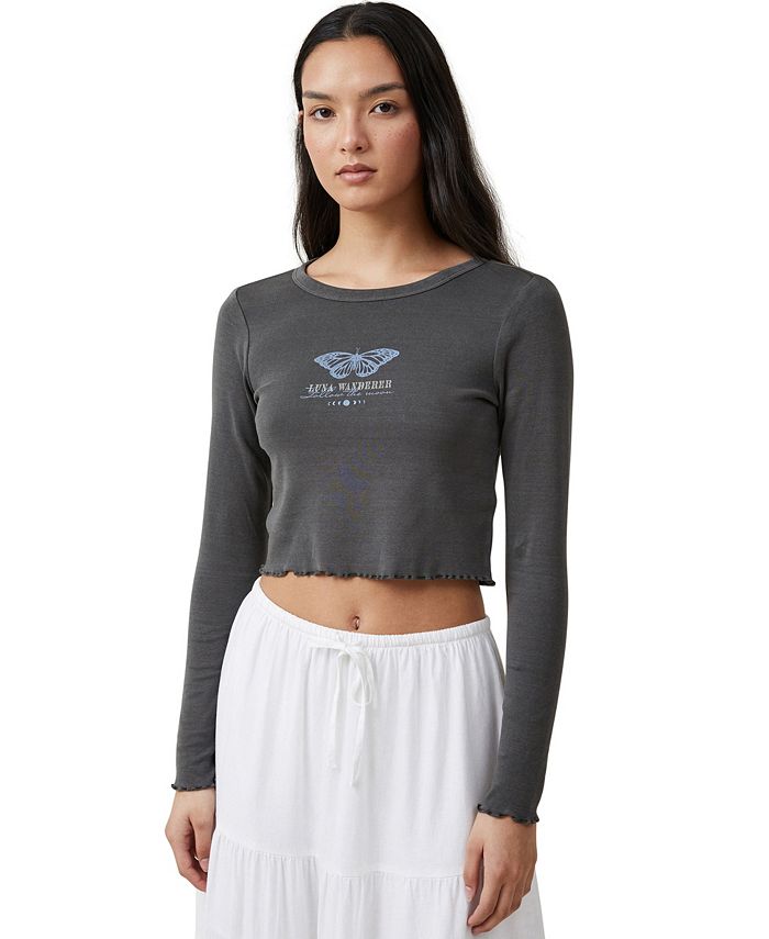 Macy's nike outlet crop top