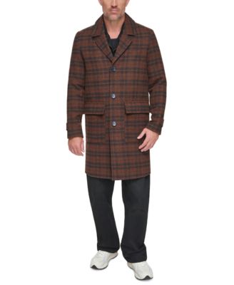 Marc New York Men s Bexar Plaid Overcoat Macy s