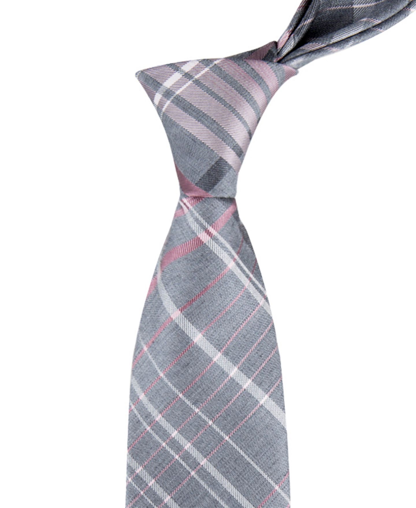 Мужской галстук Calvin Klein Large Ombre Grid Tie, цвет: Синий — фото 5