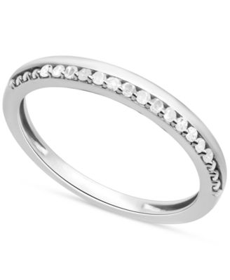 Diamond Stacking Band (1/10 ct. t.w.) in Sterling Silver