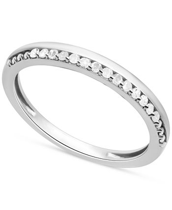 Macy's - Diamond Stacking Band (1/10 ct. t.w.) in Sterling Silver