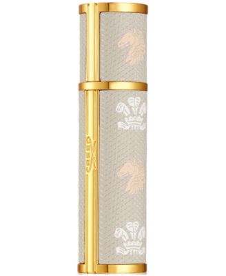 Leather Refillable Travel Atomizer Beige, 0.16 oz.