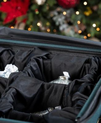 Christmas Ornament Storage Box with Adjustable Dividers