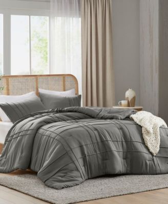 Porter Washed Pleated 3-Pc. Comforter Set, King