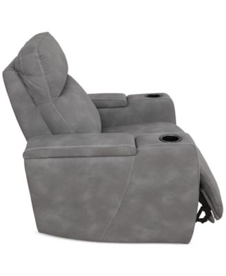 Greymel 37" Zero Gravity Fabric Chair with Power Headrest, Created for Macy's