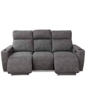 CLOSEOUT! Greymel 84"  Zero Gravity Fabric Sofa with Power Headrests