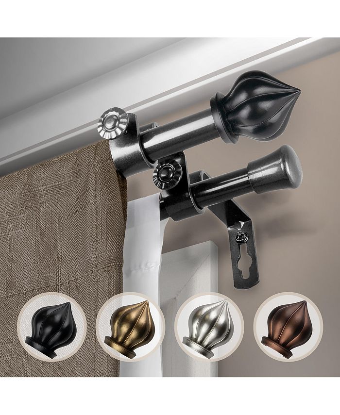 Rod Desyne Primrose 5/8" Double Curtain Rod 84120" Macy's