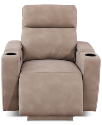 Greymel 37" Zero Gravity Fabric Chair with Power Headrest, Created for Macy's