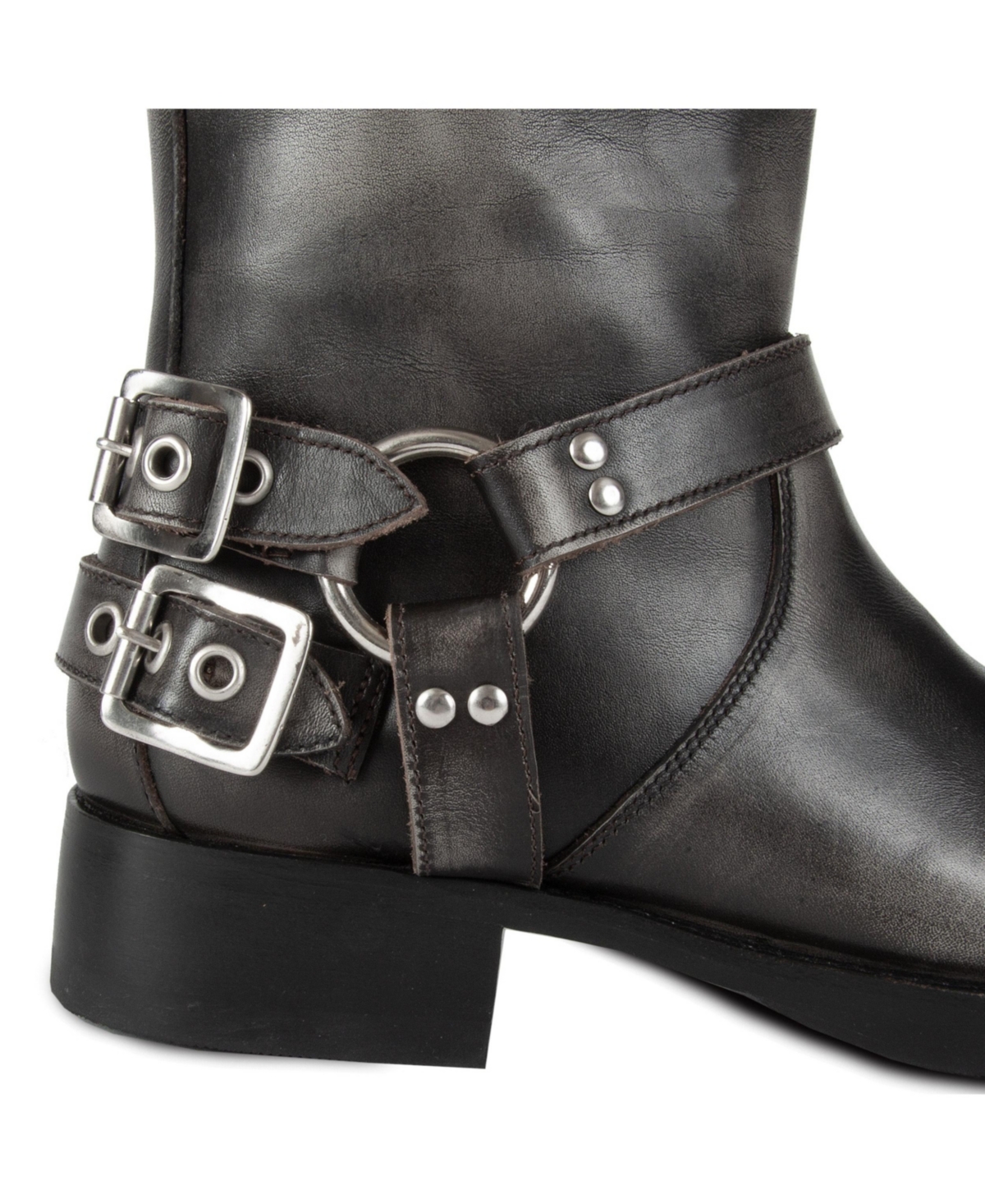 Tall Biker Distressed Boots By Urbnkicks