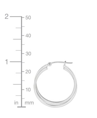 Intertwined Hoop Earrings in 14k Gold