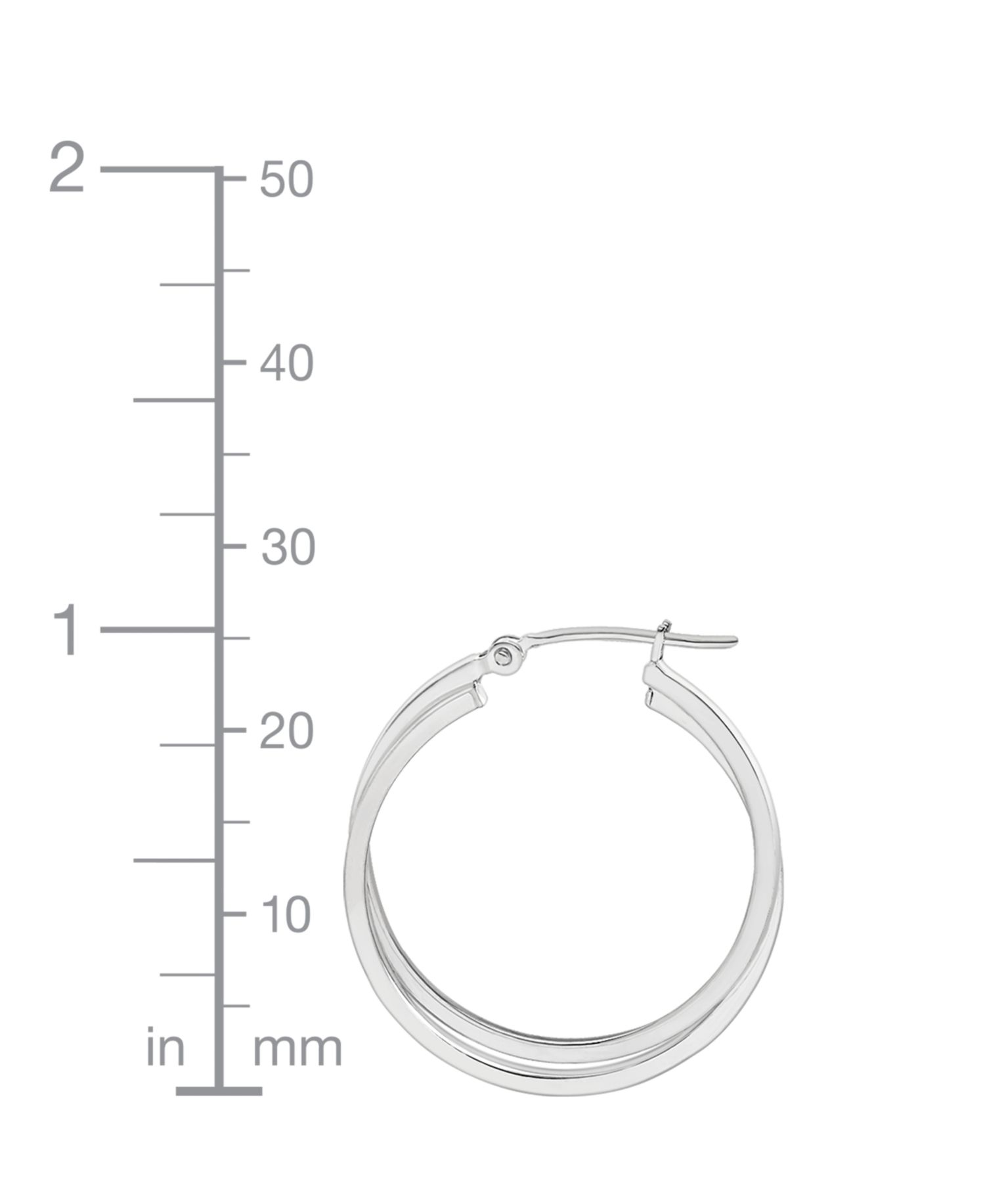 Intertwined Hoop Earrings in 14k Gold