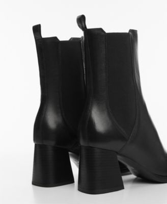 Women's Heel Leather Ankle Boots