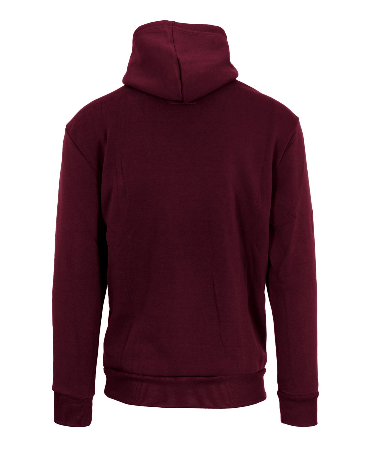 Мужское худи Galaxy By Harvic Oversized Slim-Fit Fleece-Lined Pullover, цвет: Бордовый — фото 2
