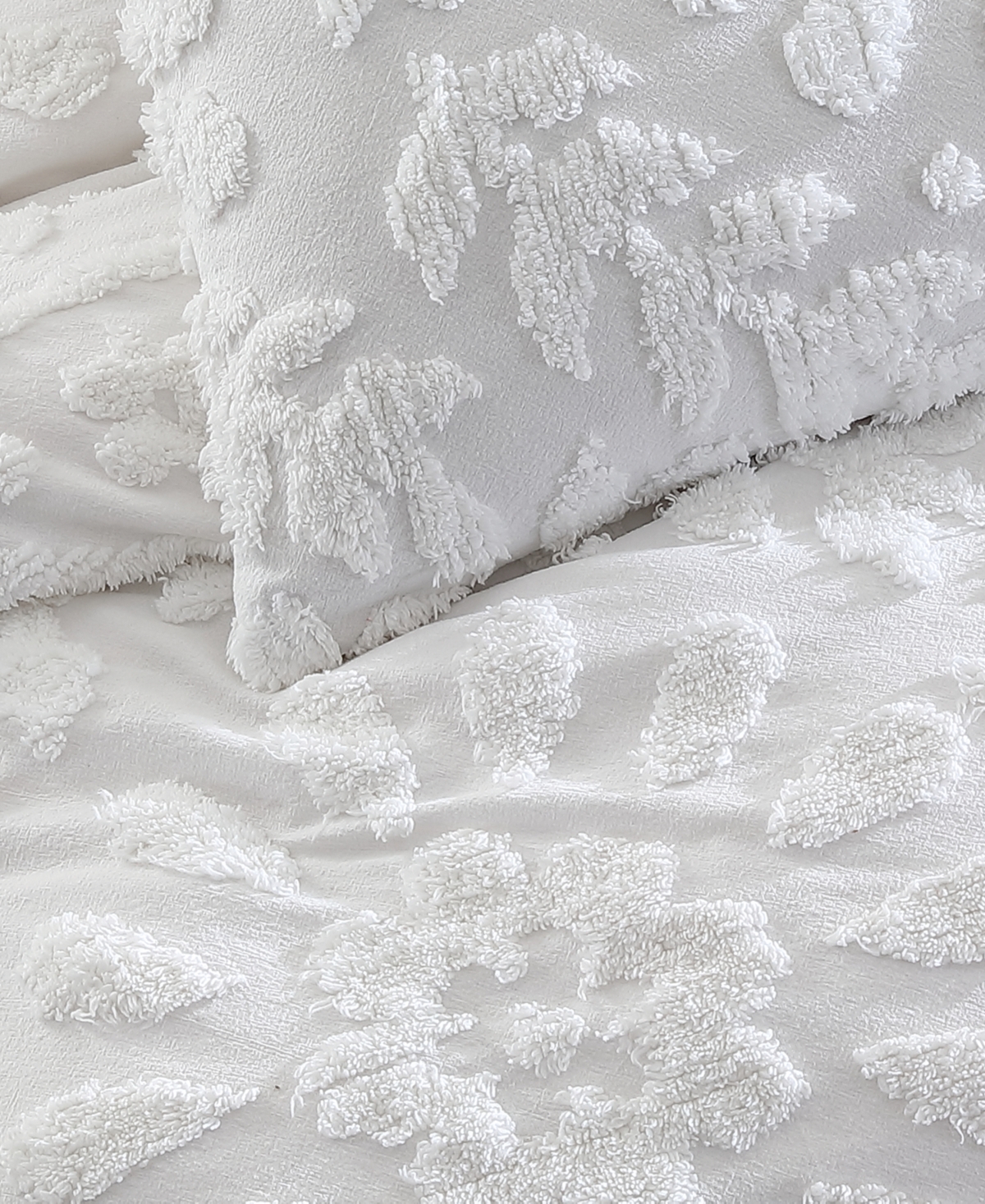 Chf Works Chenille Laurel 3-pc Comforter Set, Full/queen In White