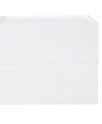 Martha Stewart Weston 2 compartments Stackable Engineered Wood Boxes with Drawers, Office Desktop Organizers