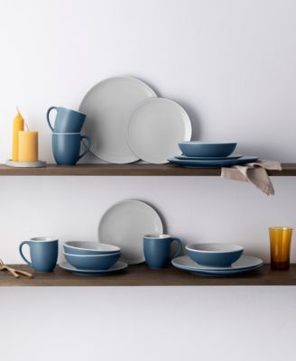 ColorTrio Coupe 16 Piece Dinnerware Set, Service for 4