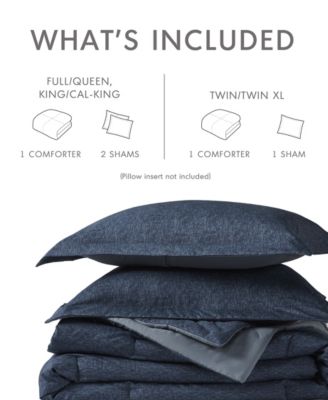 Camden Chambray Print 2-Pc. Comforter Set, Twin/Twin XL