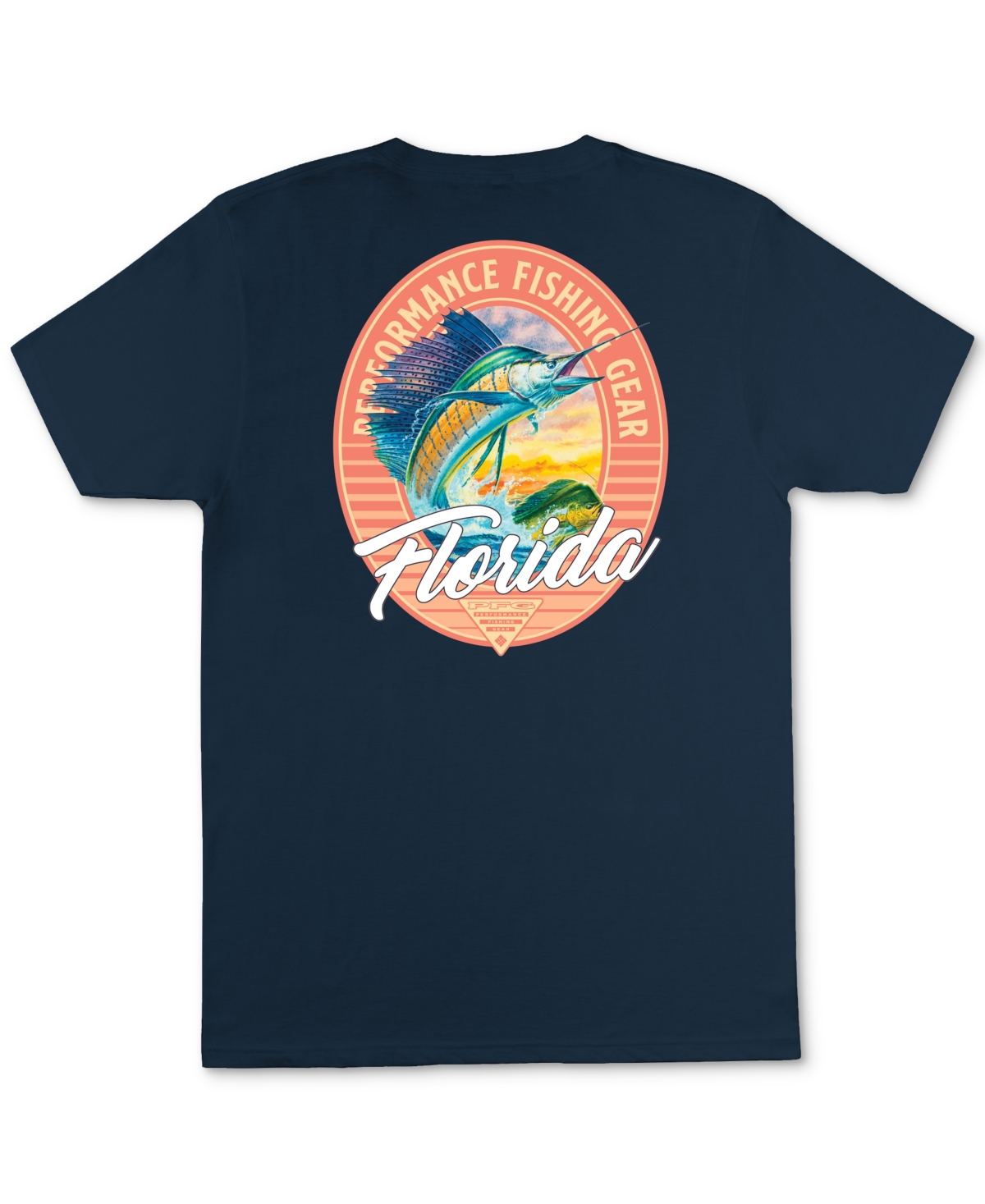 Columbia Men's Richter Short-sleeve Florida Graphic T-shirt In  Navy