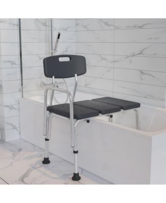 300 Lb. Capacity Adjustable Bath & Shower Medical Transfer Bench Chair