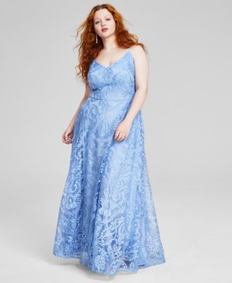 Trendy Speechless Plus Size Embroidered Gown Created for Macy s Macy s