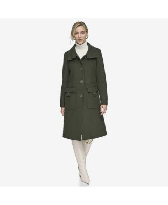 Women's Almedia Sb Wool Twill Coat With Back Belt