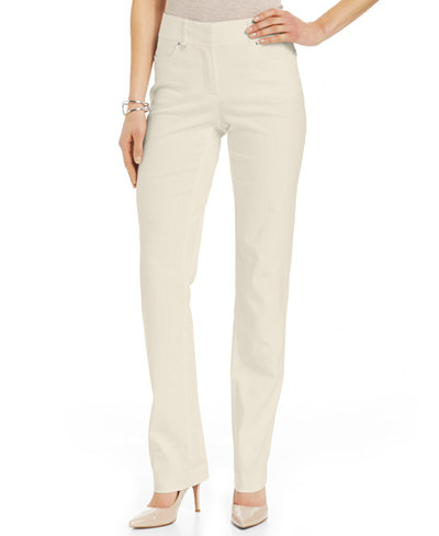 JM Collection Petite Slim-Leg Pants, Only at Macy's