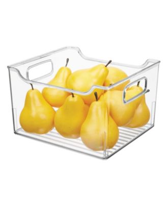 mDesign Plastic Kitchen Pantry or Cabinet Food Storage Bin with Handles ...