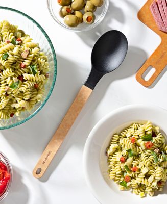 Gourmet Series Nylon Medium Spoon with Black Head Handle, 13.25"