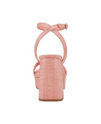 Women's Sadel Block Heel Ankle Strap Dress Sandals