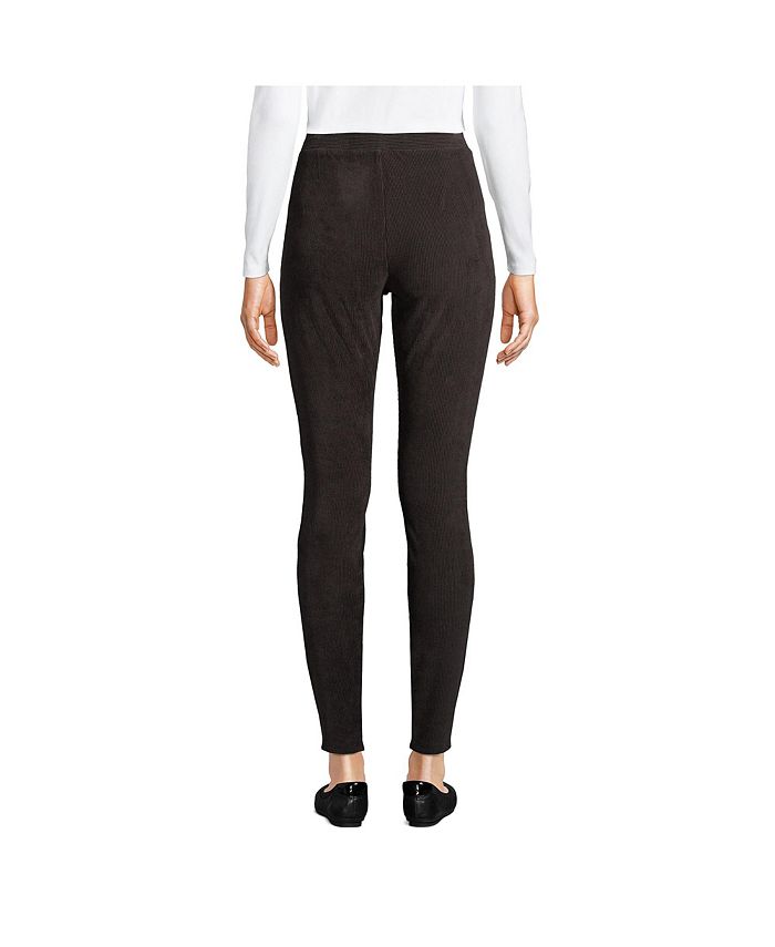 Lands' End Women's Sport Knit High Rise Corduroy Leggings Macy's