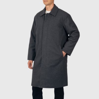 Men's Zach Men s Wool Blend Overcoat – Knee-Length Trench Coat, Runs Large for Layering Over Suits or Sweaters