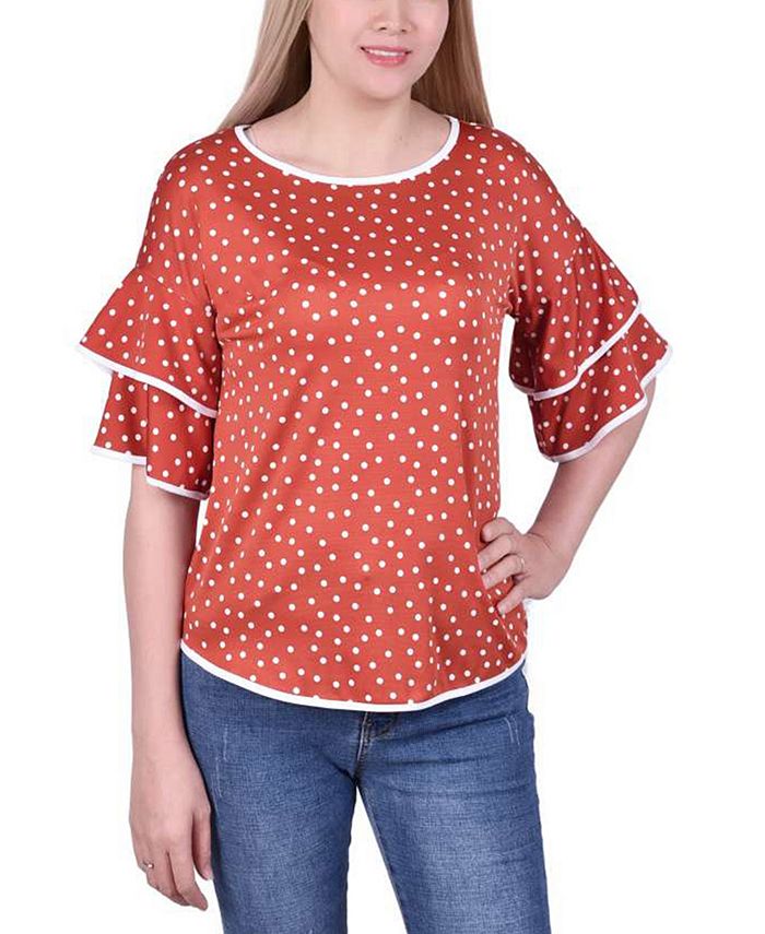 macy's elbow sleeve top