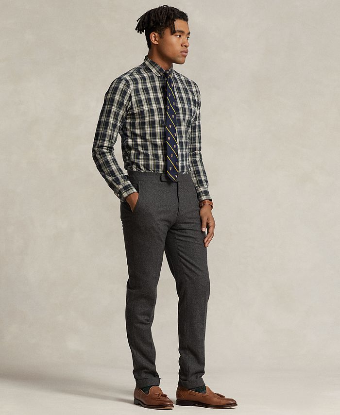 Classic fit sales plaid oxford shirt