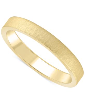 Macy's - Brush Finish Textured Stackable Band in 14k Gold