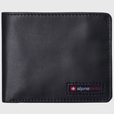 Men's Wallet for Men RFID Protected Leather Wallet Spencer Bifold Divided Bill Section Gift Box 2 ID Windows 14 Card Storage Pockets