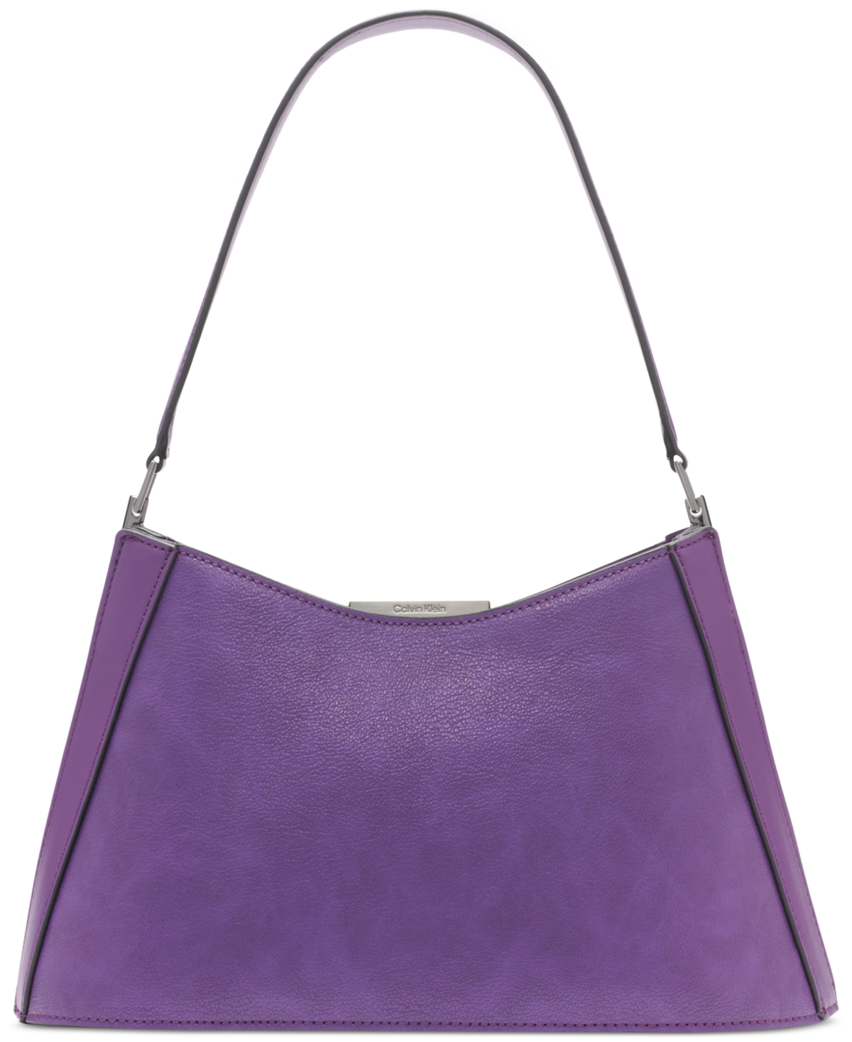 Calvin Klein Wren Shoulder Bag With Magnetic Snap In Grape