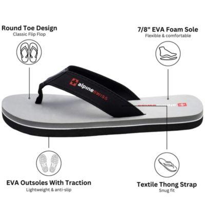 Men's Flip Flops Lightweight Thong Sandals Beach Slides EVA Sole for Comfort Durable Flip Flops for Men Casual Wear Pool Outdoor Sandal