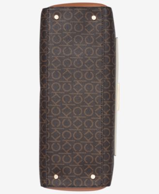 Hadley Signature Colorblocked Triple Compartment Tote