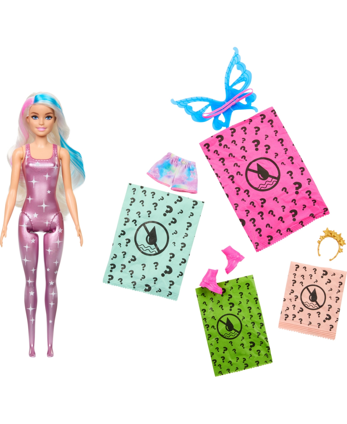 Barbie Kids' Color Reveal Doll With 6 Surprises, Rainbow Galaxy Series-style May Vary In Multi-color