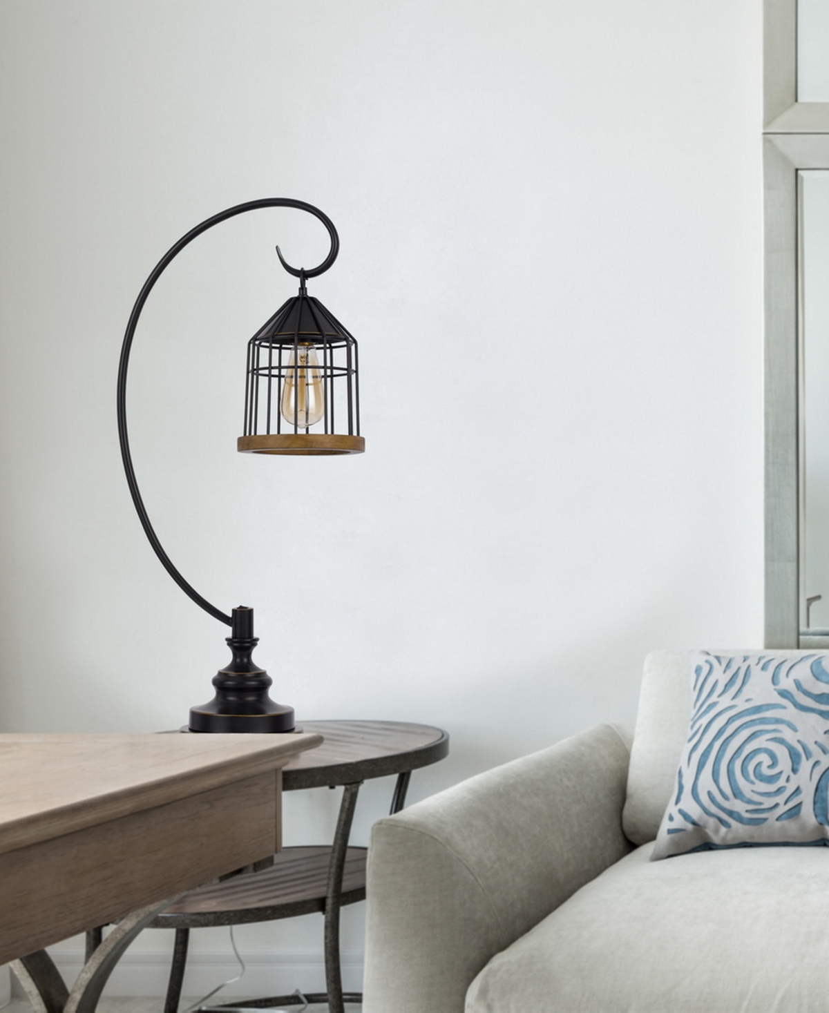 Cal Lighting 30.5" Height Metal Table Lamp In Dark Bronze