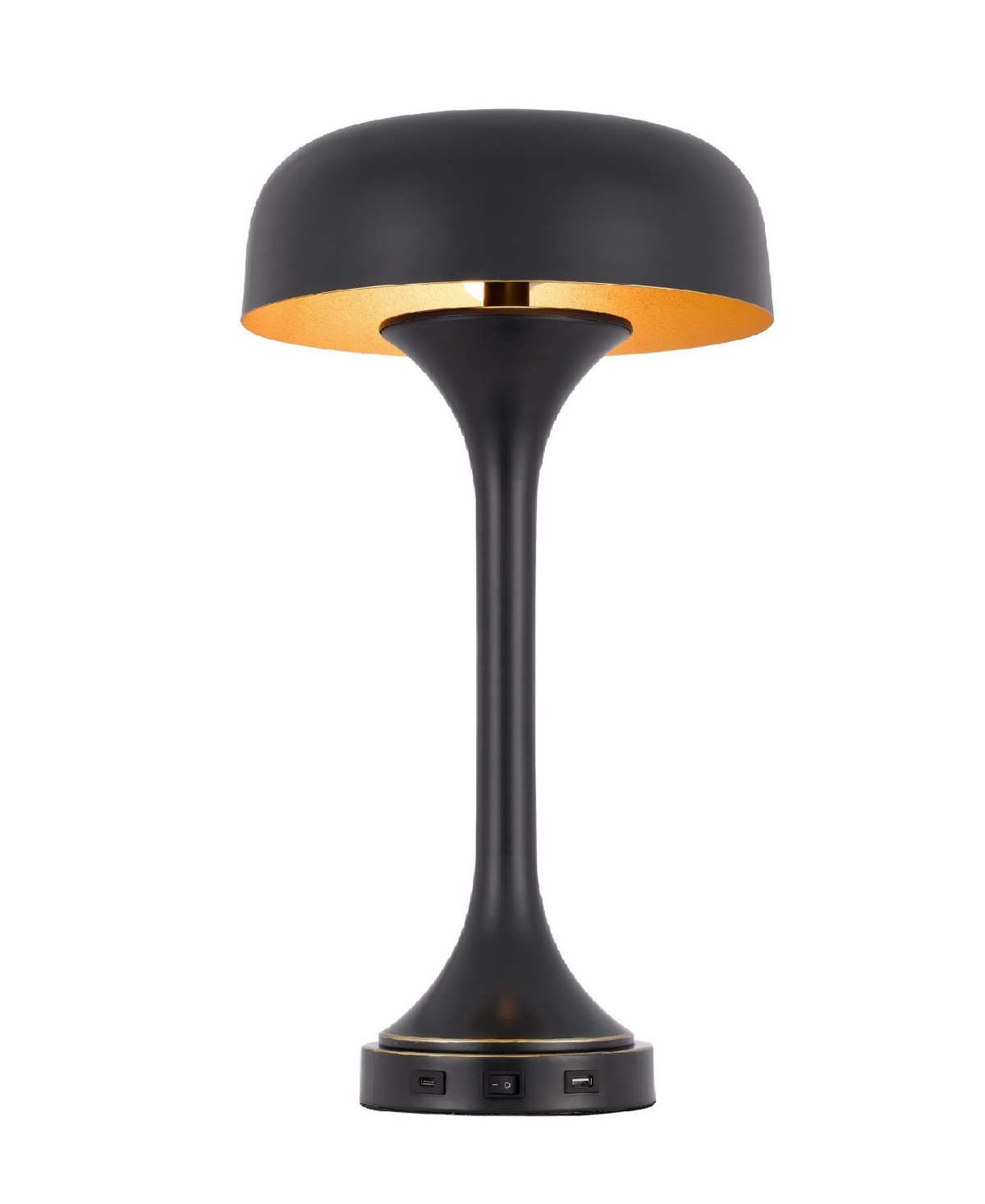 Cal Lighting 22" Height Metal Table Lamp In Dark Bronze