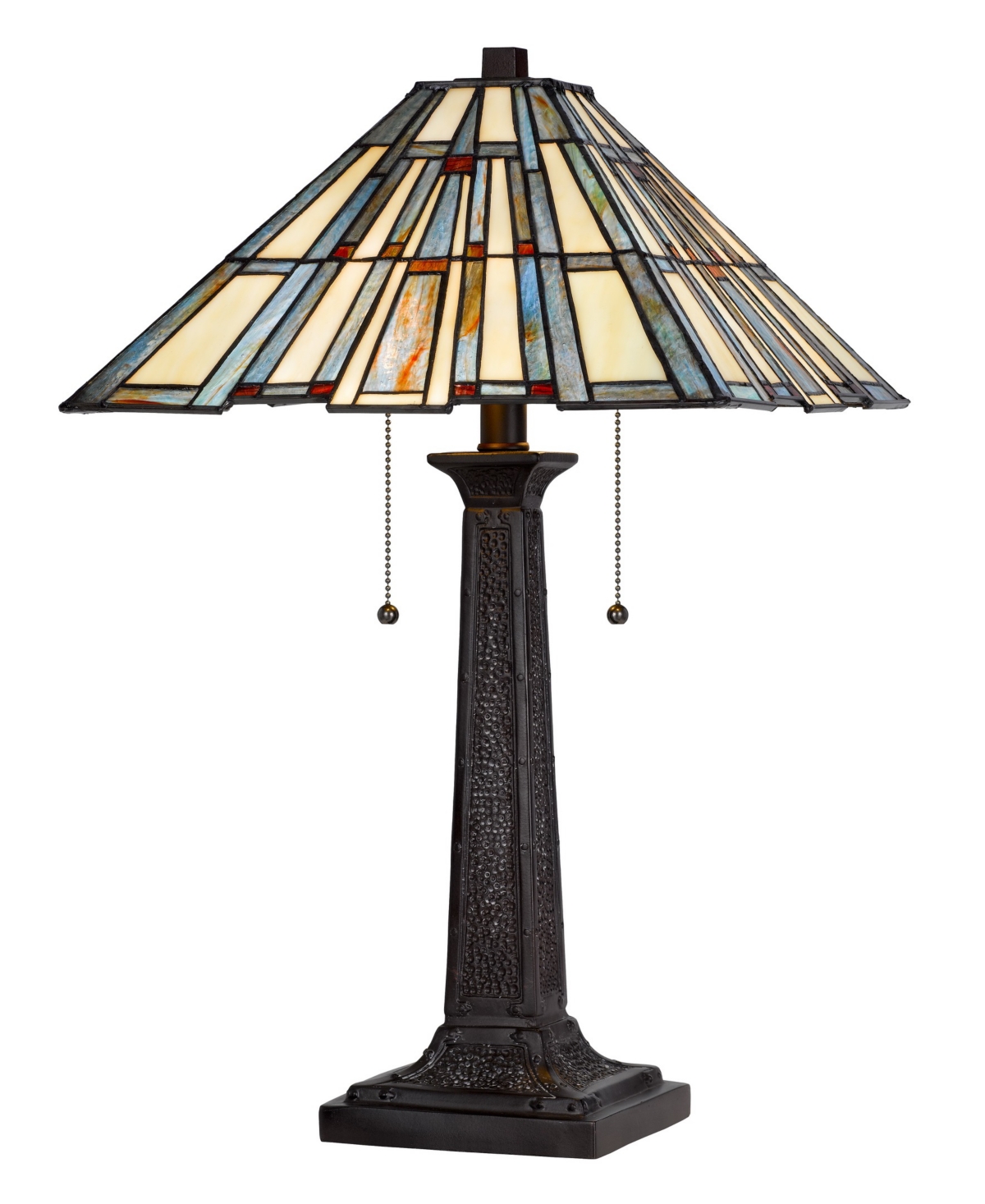 Cal Lighting 23" Height Metal And Resin Table Lamp In Dark Bronze