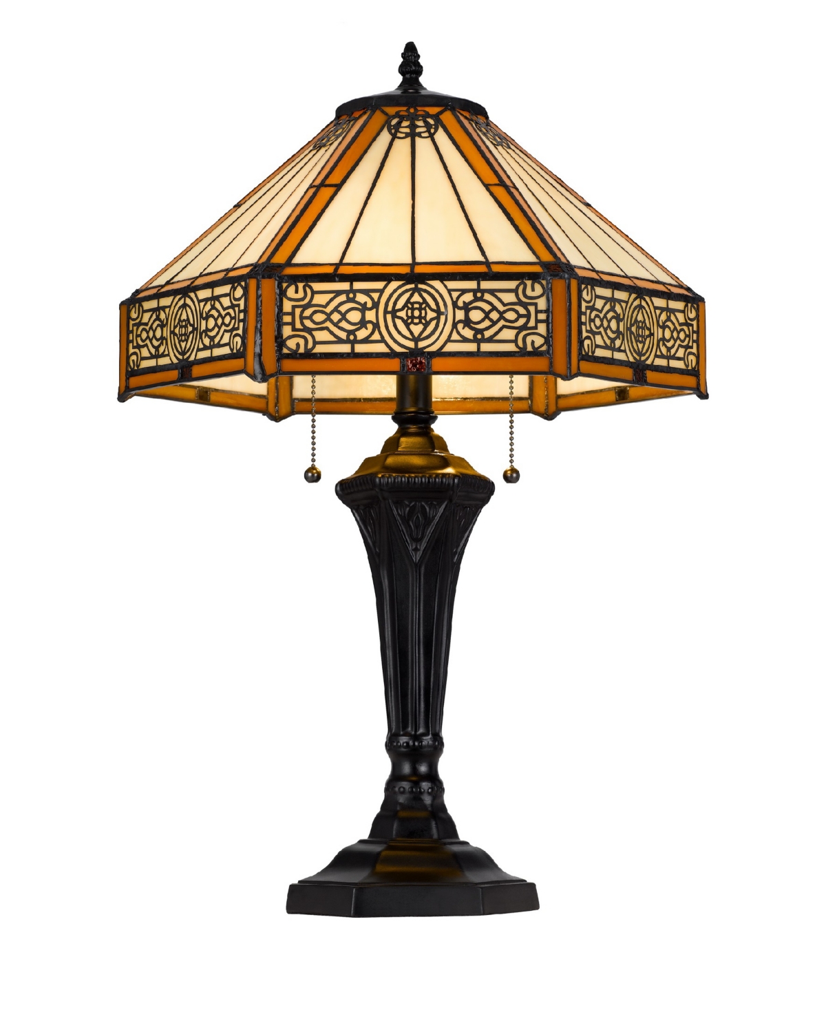 Cal Lighting 24" Height Metal And Resin Table Lamp In Dark Bronze