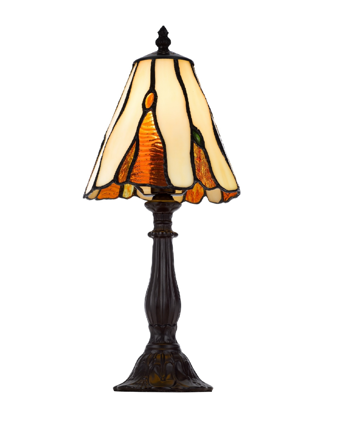 Cal Lighting 14" Height Metal And Resin Accent Lamp In Dark Bronze