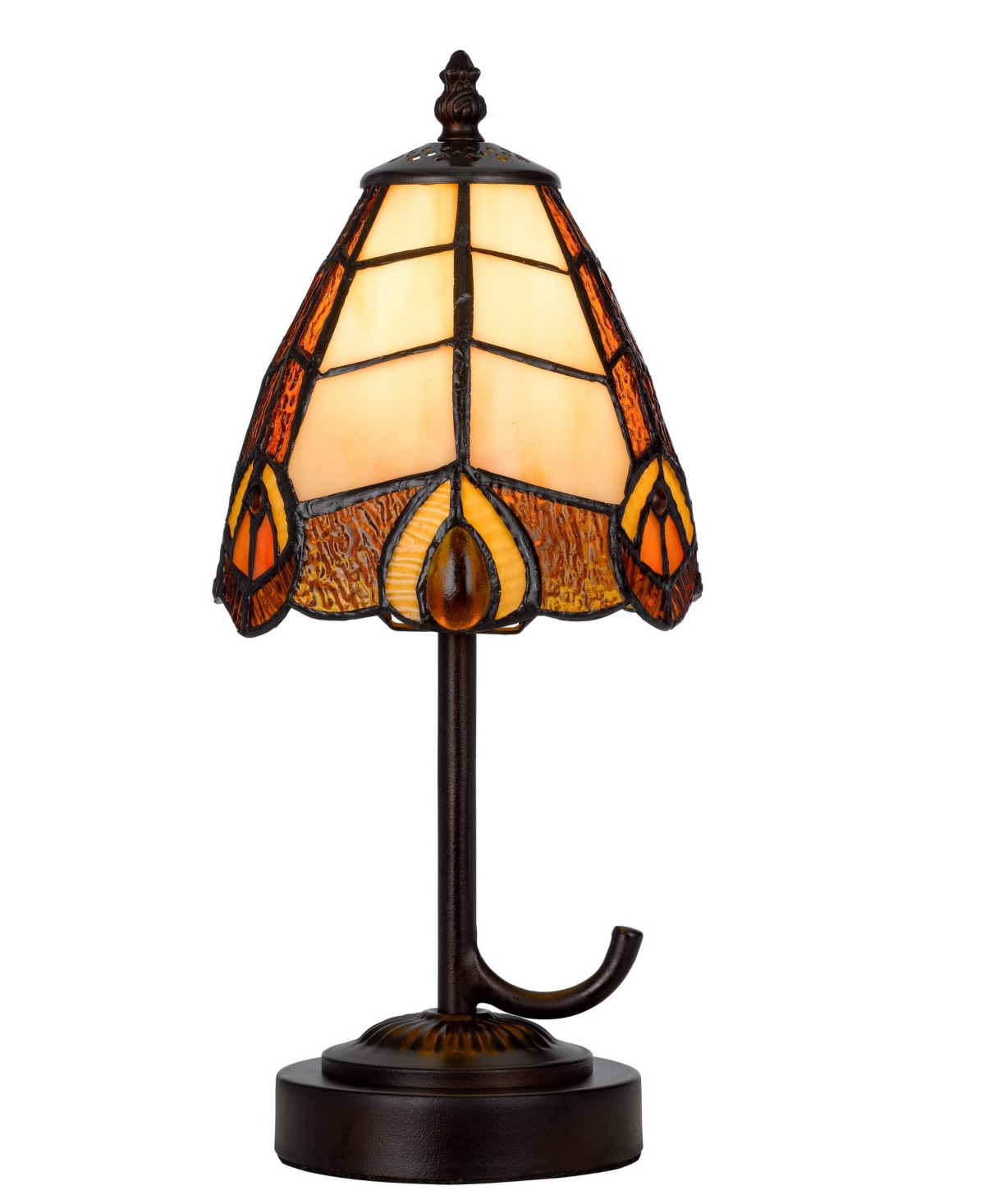 Cal Lighting 13" Height Metal And Resin Accent Lamp In Dark Bronze