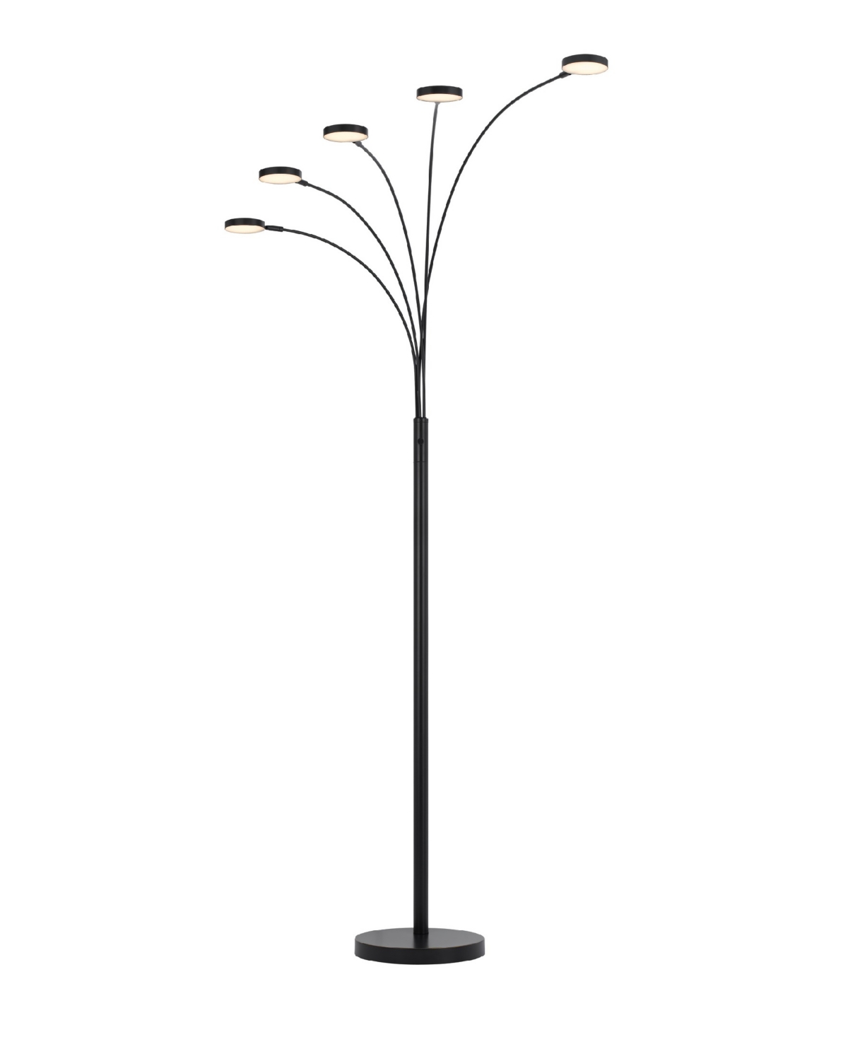 Cal Lighting 82" Height Metal Arc Floor Lamp In Dark Bronze