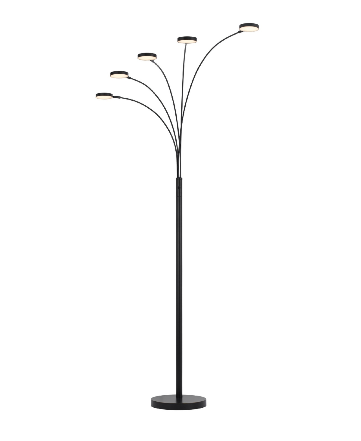 Shop Cal Lighting 82" Height Metal Arc Floor Lamp In Dark Bronze