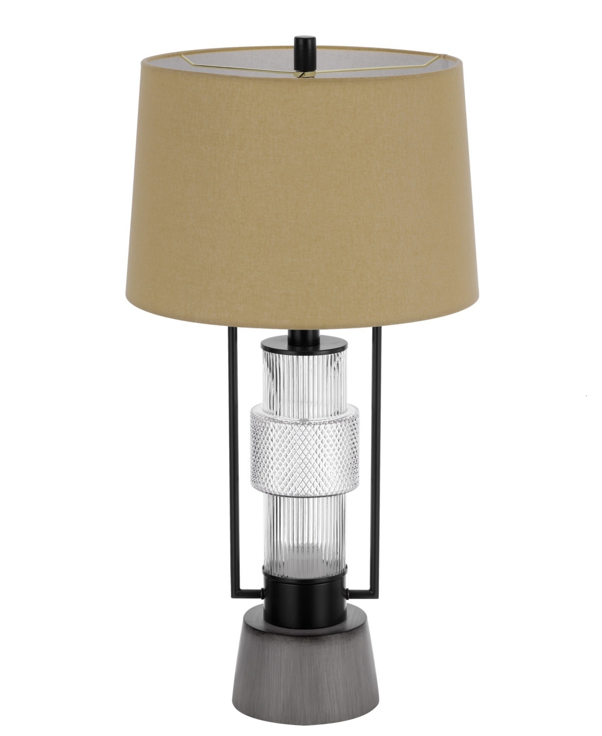 Cal Lighting Vallda 31" Height Metal Table Lamp In Matte Black,cement
